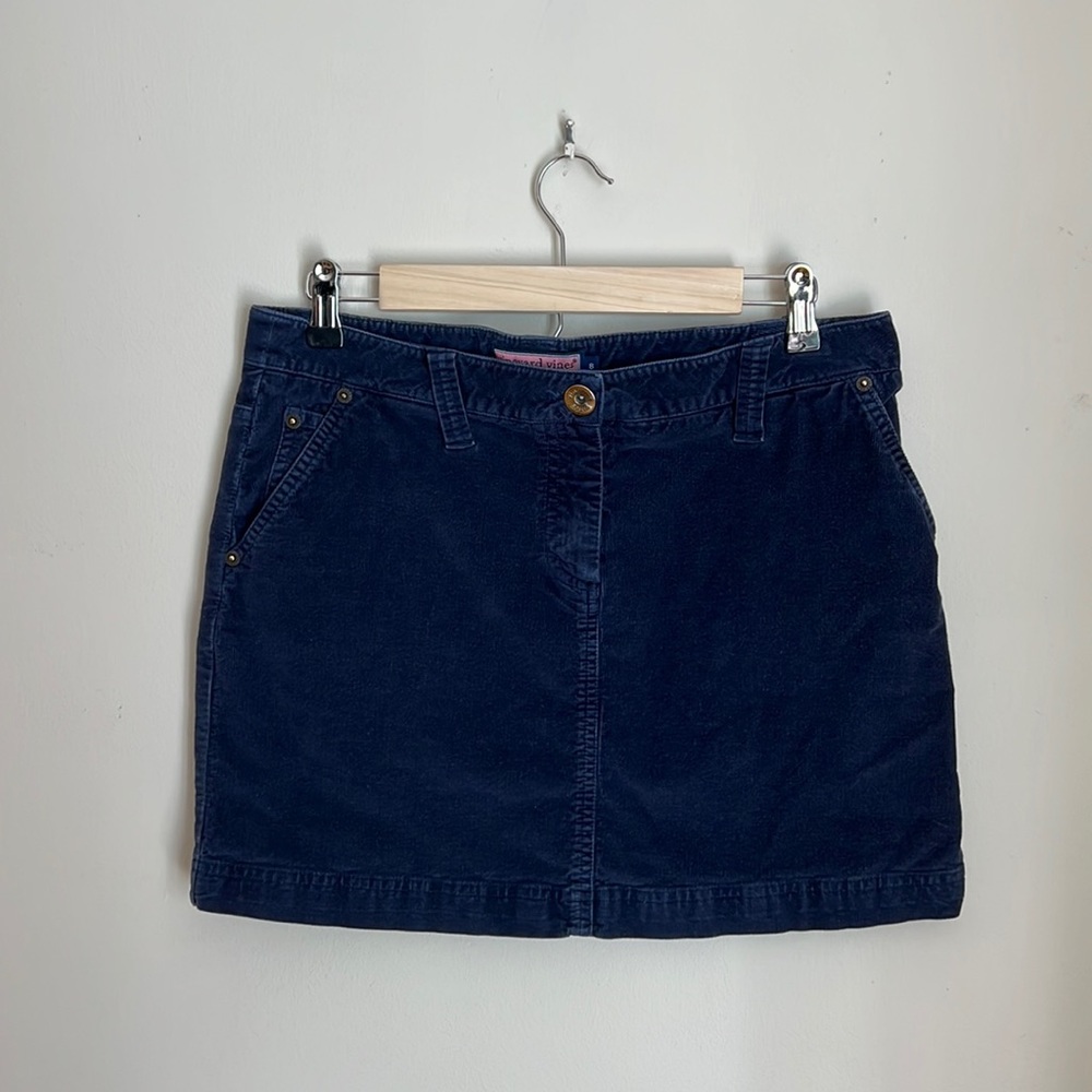 Vineyard Vines skirt corduroy navy blue size 8